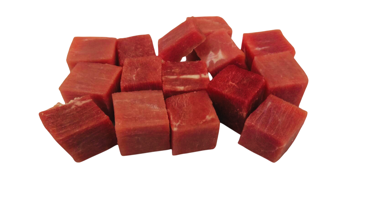 VACUNO POSTA ROSADA CUBO 2X2 1 KG CONGELADO AL VACIO